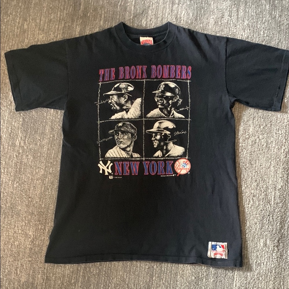 Vintage 1980s New York Yankees Bronx Bombers Graphic Tee, Nutmeg